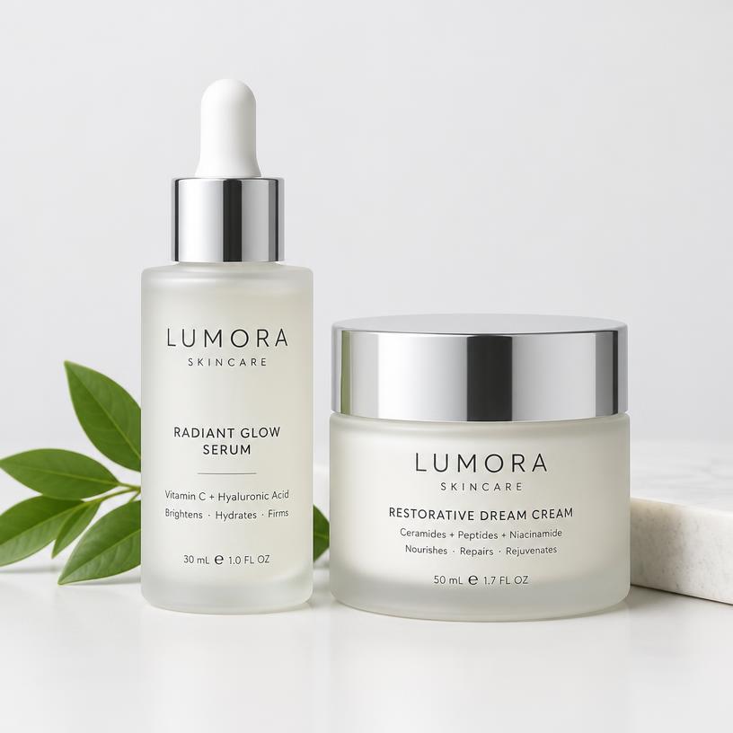 Glow Serum & Night Cream Set